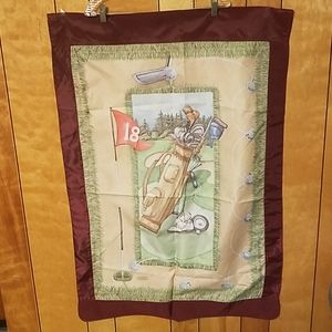 Golf flag home decor outdoor flag front porch door
